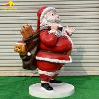 KANO0729 Handmade Amusement Park Christmas Santa Claus Sculpture