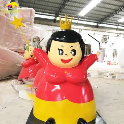 KANO0523 Factory Price Shopping Street China Cartoon Fiberglass Sculptures